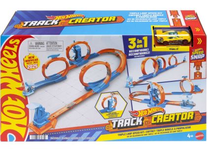 Hot Wheels Track Creator dráha trojitá smyčka