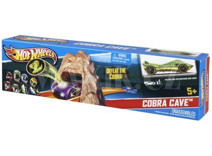 Hot Wheels W5367 Hrací sada Ohromný skok Mattel - Cobra Cave