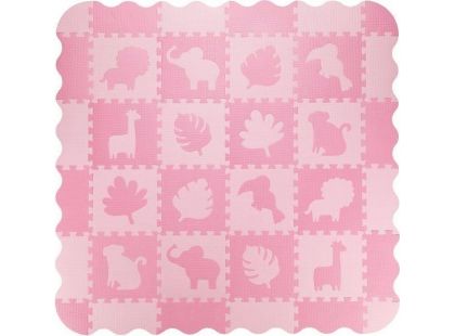 Hrací podložka pěnové puzzle MoMi Zawi růžová
