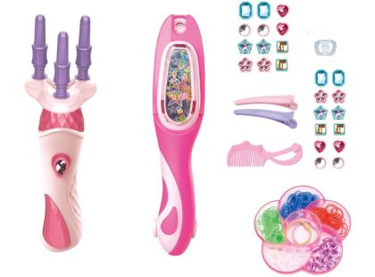 Hrací set na vlasy 2v1 s gumičkami-ozdoby