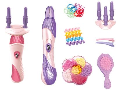 Hrací set na vlasy 2v1 s korálky-gumičky