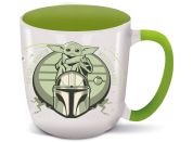 Stor Mandalorian Hrnek keramický elite Grogu
