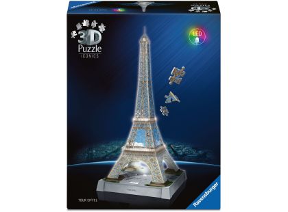 Ravensburger Iconics: Eiffelova věž (Noční edice)
