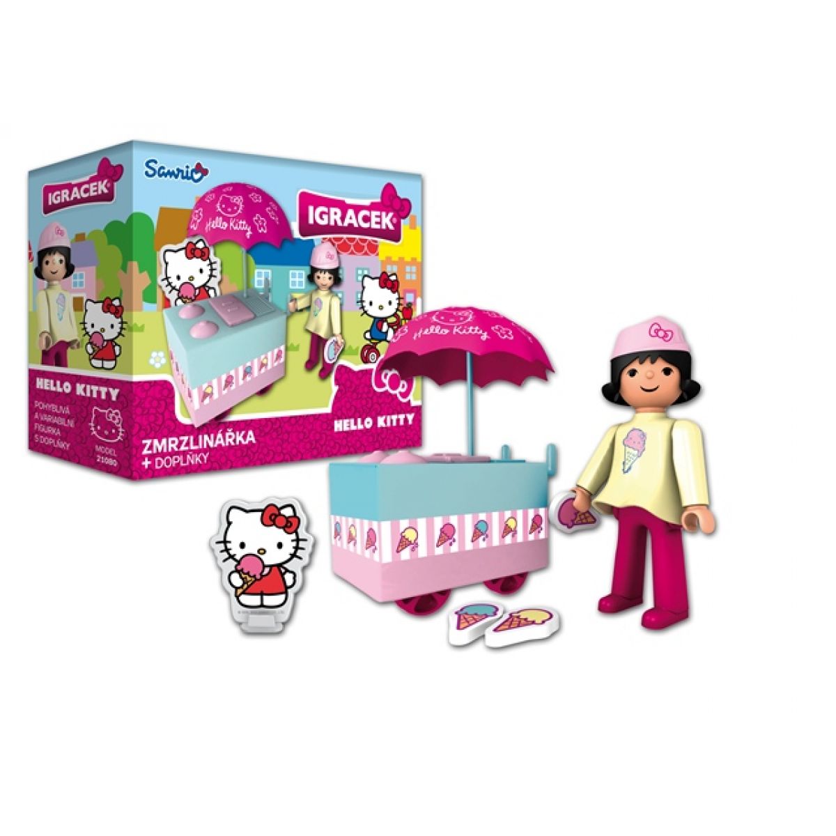 Igráček a Hello Kitty Zmrzlinářka s doplňky