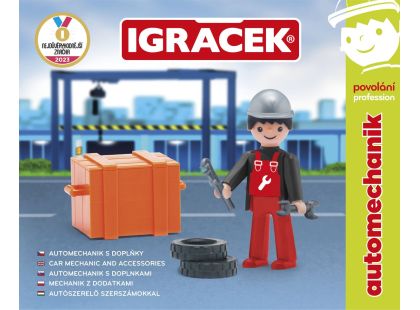 Igráček Automechanik - figurka s nářadím