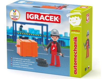 Igráček Automechanik - figurka s nářadím