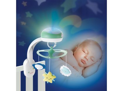 Infantino Hudební kolotoč s projekcí 3v1 zelený