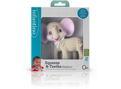 Infantino Kousátko přírodní kaučuk Slon