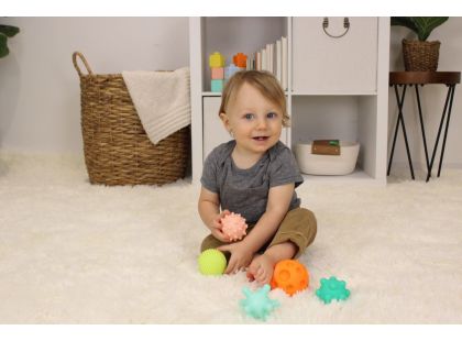 Infantino Míčky s texturami Super Soft 6 ks