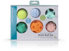 Infantino Míčky s texturami Super Soft 6 ks