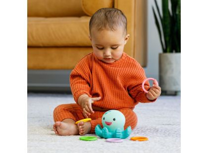 Infantino Svítící chobotnice s kroužky do koupele