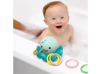 Infantino Svítící chobotnice s kroužky do koupele