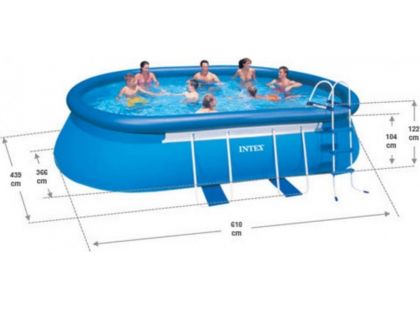 Intex 28194 Oválný bazén s konstrukcí 610x366x122cm