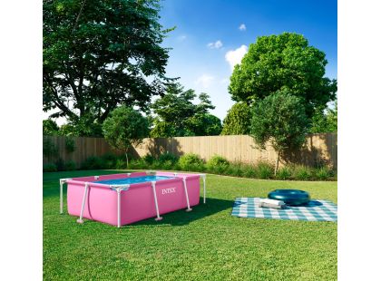 Intex 28266NP Bazén Pink Rectangular Frame 220x150x60 cm - Poškozený obal