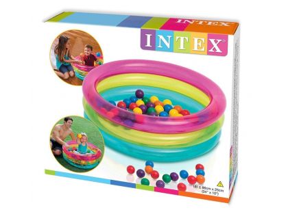 Intex 48674 Nafukovací bazén 86 x 25 cm s míčky 6,5 cm