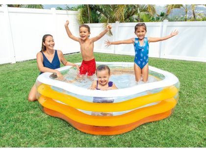 Intex 56495 Bazén barevný pětiúhelník 185x180cm