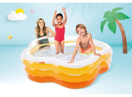 Intex 56495 Bazén barevný pětiúhelník 185x180cm