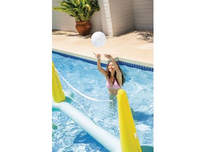 Intex 56508 Volejbalová sada se sítí  239 x 64 x 91 cm modro-žlutá - Poškozený obal