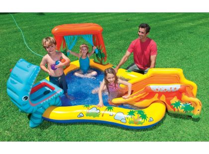 Intex 57444 Bazénové hrací centrum Dinosaurus 249 x 191 x 109 cm - Poškozený obal