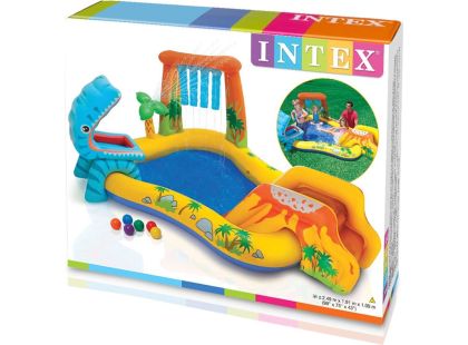 Intex 57444 Bazénové hrací centrum Dinosaurus 249 x 191 x 109 cm - Poškozený obal