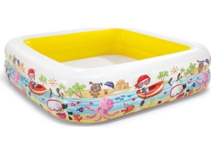 Intex 57470 Bazén Oceán se střechou  žlutý 157 x 157 cm - Poškozený obal