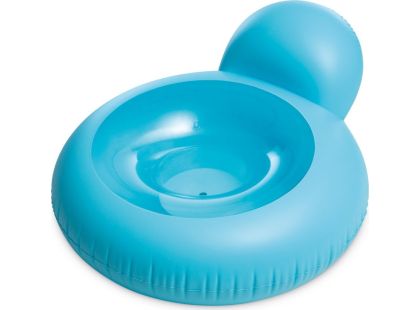 Intex 58889EU Matrace do vody s opěrátkem 137 x 122 cm modrá - Poškozený obal