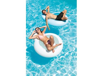 Intex 58889EU Matrace do vody s opěrátkem 137 x 122 cm modrá - Poškozený obal
