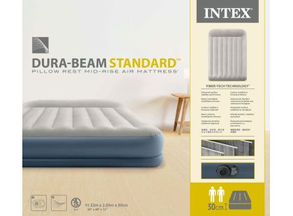 Intex 64118ND Nafukovací postel 203 x 152 x 30 cm - Dura Beam Queen - Poškozený obal