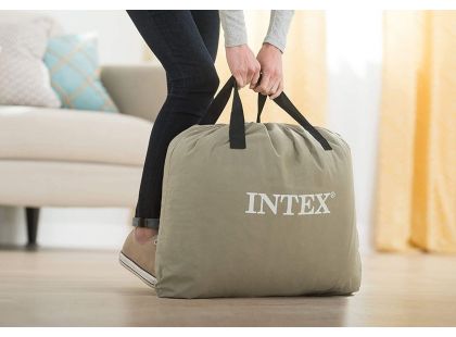 Intex 64124NP Nafukovací postel 152 x 203 x 42 cm - Dura Beam Queen Plus series se zvednutým okrajem - Poškozený obal