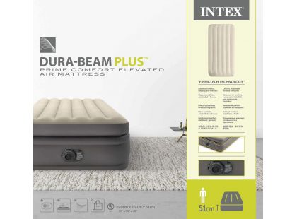 Intex 64162ND Nafukovací postel Dura-Beam Twin Comfort Elevated
