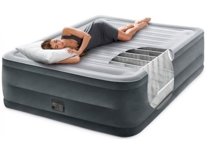 Intex 64418NP Nafukovací postel 152 x 203 x 56 cm - Dura-Beam Queen Comfort plush - Poškozený obal