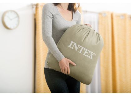 Intex 66810 Nafukovací postel Travel 168x107x25cm světle zelená s hvězdičkami