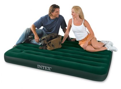 Intex 66928 Nafukovací postel s pumpou Full Downy Bed 191x137x22cm