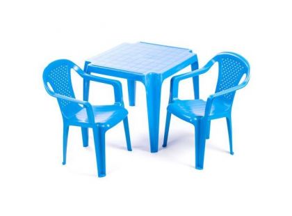 Ipae sada 2 židličky se stolečkem modrý