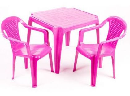 Ipae sada 2 židličky se stolečkem růžová
