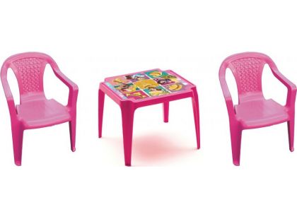 Ipae sada 2 židličky se stolečkem růžový Disney Princess