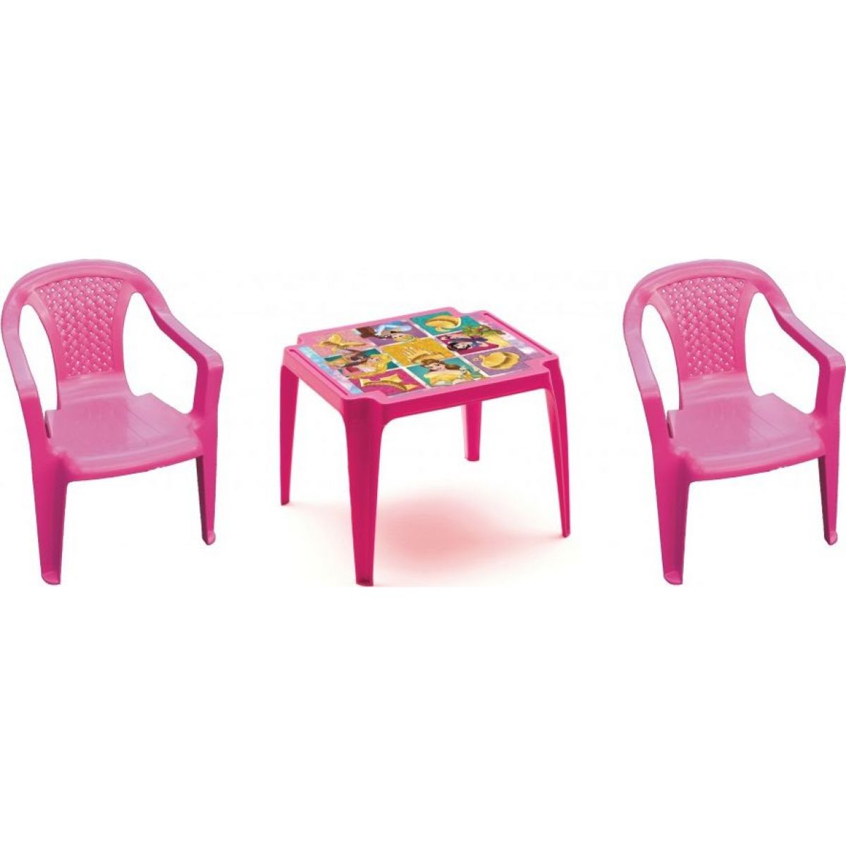 Ipae sada 2 židličky se stolečkem růžový Disney Princess
