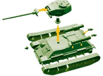Italeri Easy to Build World of Tanks 34102 T 34 85 1:72