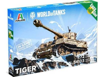Italeri Easy to Build World of Tanks 34103 Tiger 1:72