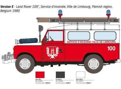 Italeri Model Kit auto 3660 Land Rover Fire Truck 1 : 24