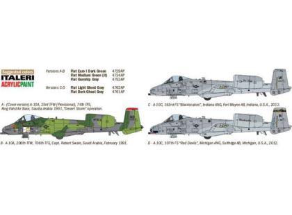 Italeri Model Kit letadlo 1376 A-10 A C Thunderbolt II Gulf War 1:72