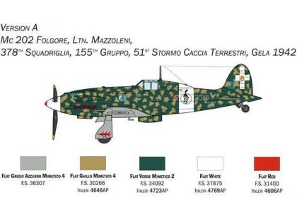 Italeri Model Kit letadlo 1439 MC 202 Folgore 1 : 72