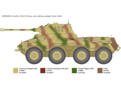 Italeri Model Kit military 6572 Sd. Kfz.234 2 Puma
