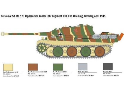 Italeri Model Kit tank 6564 Sd. Kfz.173 Jagdpanther with crew 1:35