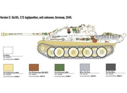 Italeri Model Kit tank 6564 Sd. Kfz.173 Jagdpanther with crew 1:35