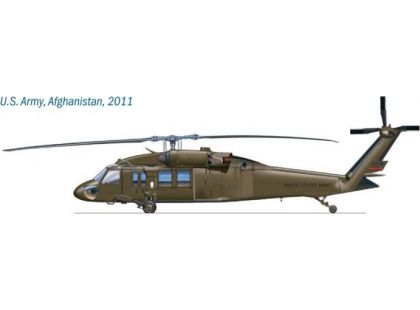 Italeri Model Kit vrtulník 1328 UH-60 MH-60 Black Hawk Night Raid (1:72) - Poškozený obal