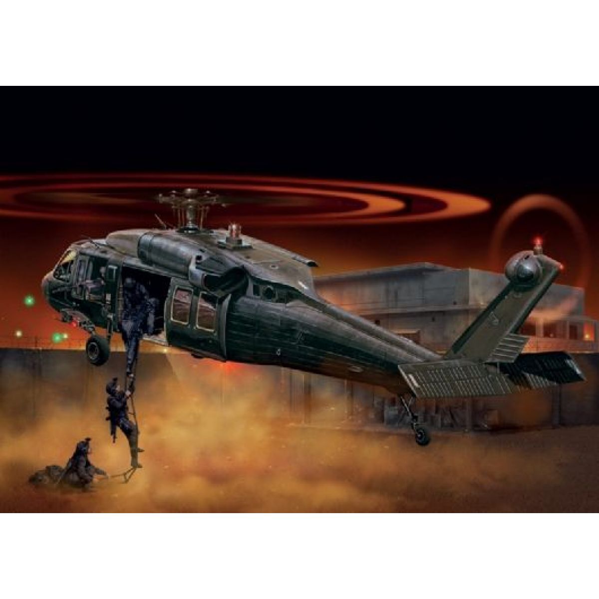 Italeri Model Kit vrtulník 1328 UH-60 MH-60 Black Hawk Night Raid (1:72)