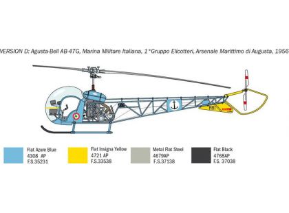 Italeri Model Kit vrtulník 2820 OH-13 Sioux Corean War (1:48)