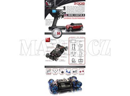 iWaver Mini Cooper S s pruhy red