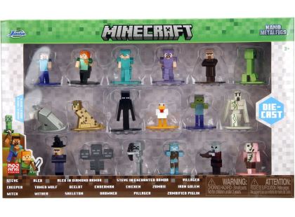 Jada Minecraft Kovové sběratelské nanofigurky 18 ks, Wave 12 Jada Minecraft Kovové sběratelské nanofigurky 18 ks, Wave 12